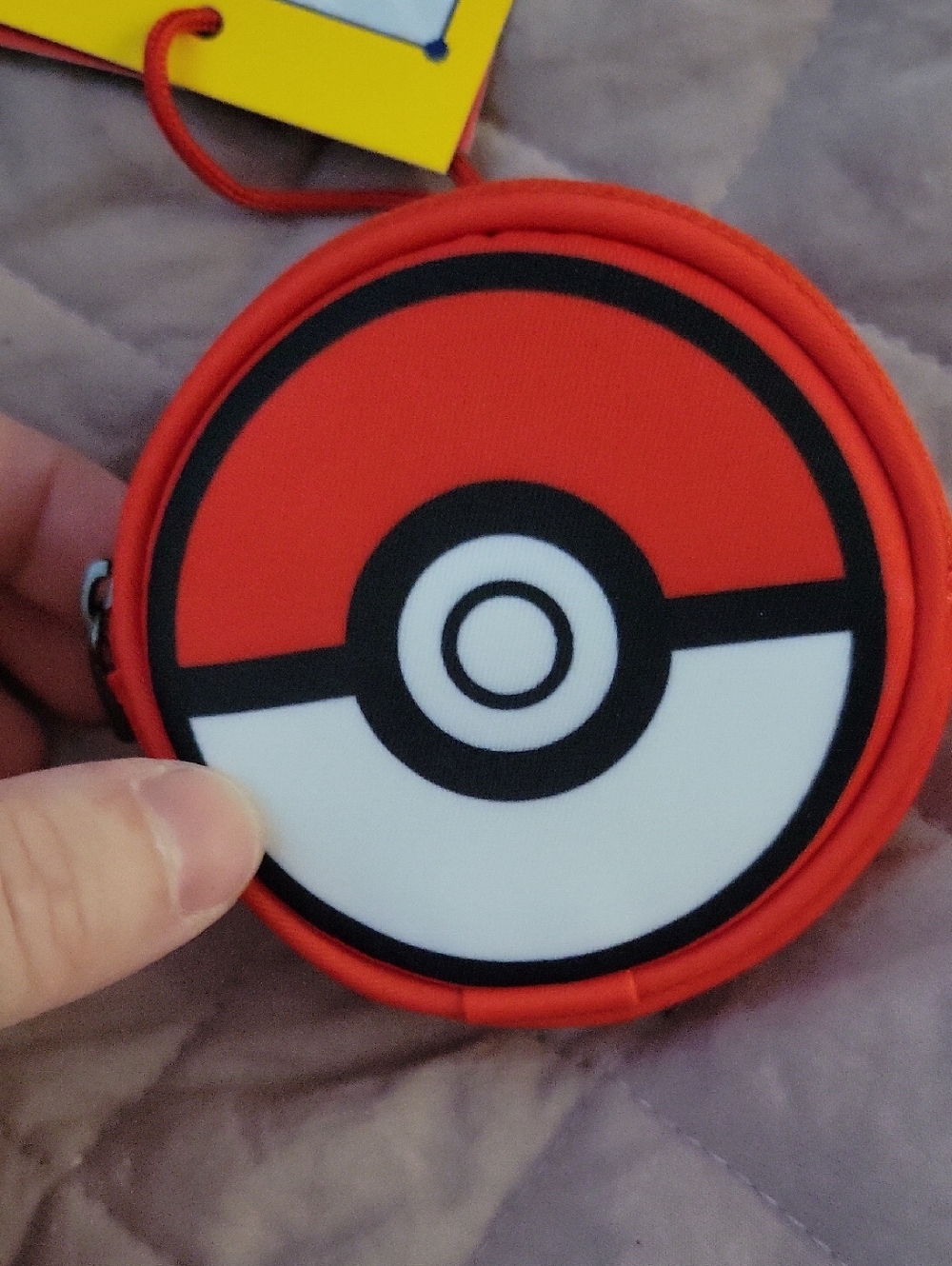 Poké Ball Red and White Zip Pouch - Electronics Accessory